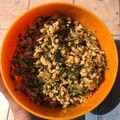 水の舞's cooksnap of when they made 鶏ひき肉と水菜のどんぶり.