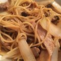 筋肉リズミカル's cooksnap of when they made キノコと豚肉の柚子胡椒パスタ.
