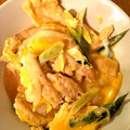☆クックhi☆'s cooksnap of when they made めんつゆ利用｡ネギと油揚げの卵とじ！！.