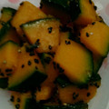 makichaki's cooksnap of when they made かぼちゃのごま和え【作りおき】.