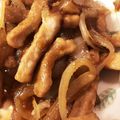 107♡'s cooksnap of when they made 豚肉の細切り生姜焼き.