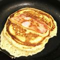 りんこちゃん。's cooksnap of when they made 朝の新定番！ベーコン パンケーキ.