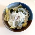 ムギムギゴハン's cooksnap of when they made ワカメ&マロニーの酢の物.