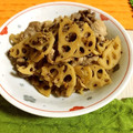 ｼｶﾉﾐ's cooksnap of when they made れんこんと肉の炒め煮.