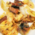 hamupuchi's cooksnap of when they made さんまの蒲焼缶で卵とじ.