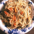 ＊ここあみるく＊'s cooksnap of when they made 節約＊豚肉ともやしと春雨の味噌炒め.