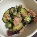 anemonenan's cooksnap of when they made 簡単！ナスとおくらとツナのポン酢あえ.