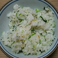 クック4D6PGA☆'s cooksnap of when they made せりと梅のまぜご飯.