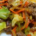 ねこぱっぱ's cooksnap of when they made キャベツと野菜の牛肉炒め.