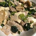 eoll's cooksnap of when they made 豚こま肉と豆腐と小松菜の簡単チャンプルー.