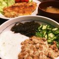 しーな☆sea7's cooksnap of when they made 納豆おくら山芋もずくのネバネバ丼.