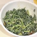 bloom's cooksnap of when they made サラダほうれん草のヨーグルトマヨサラダ.