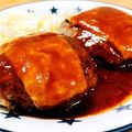 クックKAP5PB☆'s cooksnap of when they made 冷めても柔らかい☆ダブルチーズハンバーグ.