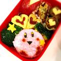 ★みーちゃんママ★'s cooksnap of when they made キャラ弁★星のカービィ☆簡単！初心者！.