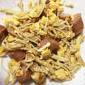 クックF4VFDX☆'s cooksnap of when they made 簡単一品☆えのきの卵炒め.