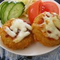 ともこキッチン's cooksnap of when they made コロッケをアレンジ☆ピザ風コロッケ.