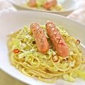 イベ長's cooksnap of when they made ベーコンソーセージ入の簡単ペペロンチーノ.
