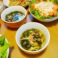 myrose's cooksnap of when they made 旦那も大好きなﾀﾓｷﾞ茸と桜えびのスープ.