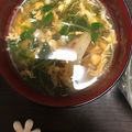 にむばすしゅたーぜん's cooksnap of when they made 豆苗とカニかまの卵スープ.