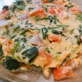 ☆パッセりん☆'s cooksnap of when they made トマトとほうれん草のふわふわオムレツ.