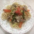 yorimimi's cooksnap of when they made 超簡単☆美味しい焼きうどん.