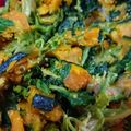 ☆miminga☆'s cooksnap of when they made かぼちゃとほうれん草のごまマヨ和え.