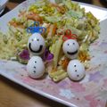 uuurarannn's cooksnap of when they made お弁当に✿うずらの雪だるま.