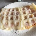 ほぬプリン's cooksnap of when they made お餅のワッフル♫♬エビマヨ☆モッフル.