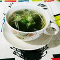 kururin18's cooksnap of when they made もやしとわかめのスープ.