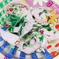 清✞水's cooksnap of when they made ☆レンジで蒸し鶏と水菜の柚子胡椒和え☆.