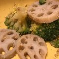 tomoyo0722's cooksnap of when they made レンコンとブロッコリーのおひたし♡.