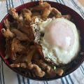 tomoyo0722's cooksnap of when they made 節約ボリュームアップ♪しょうが焼き丼.