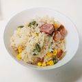 tinico's cooksnap of when they made ブロックベーコンと枝豆の炊き込みご飯.