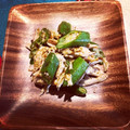 nabrat's cooksnap of when they made あと一品に！ささみとオクラの海苔和え.
