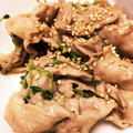 みもじゃ's cooksnap of when they made 豚コマと豆苗のゴマだれ炒め.