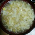 yosiee's cooksnap of when they made 玉子ヒラヒラ～！学校給食の☆かきたま汁♪.