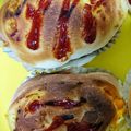 みみおたん's cooksnap of when they made ハムとゆでたまごのマヨパン～成形画像付～.