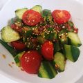Kalie1210's cooksnap of when they made ✿オクラと胡瓜の大葉入り梅かつお和え✿.