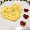 となりのトットロ's cooksnap of when they made バレンタイン♥卵とろとろ本命オムライス.