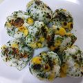 いもねぎ屋♡くぅく's cooksnap of when they made お弁当おかず☆はんぺんコーン青のり風味.