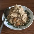 Capricorchiyo's cooksnap of when they made 簡単おやつ～おからでリンゴのクランブル.