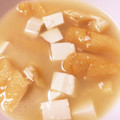 SNOWだるま☆'s cooksnap of when they made 絹ごし豆富と油揚げの味噌汁.