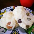 めげさん's cooksnap of when they made 簡単！発酵無しパン！あま～い甘納豆パン！.