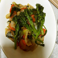 クックA21THN☆'s cooksnap of when they made 菜の花添え☆野菜のオイスターソース炒め.