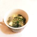♪ゆかたん♡'s cooksnap of when they made にんにくでスタミナ和中華豆腐わかめスープ.