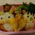 Sakkyz's cooksnap of when they made ラブラブうさぎちゃん⭐キャラ弁.