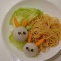 いちごチョコぐみ's cooksnap of when they made イースターウサギのパスタサラダ.