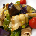 はるかるび's cooksnap of when they made ぶたしゃぶと揚げ野菜の韓国風マリネ.