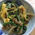 Fab's cooksnap of when they made ほうれん草、しめじ、ベーコンの卵とじ！.
