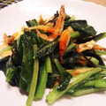 ととの奥さん's cooksnap of when they made 小松菜と桜エビの塩昆布炒め.